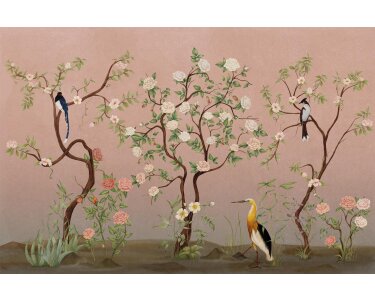 V155-1F Tapeten Essener Panorama 2 Farbe Pink Wandbild