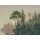 V163-1F Tapeten Essener Panorama 2 Farbe grün Wandbild