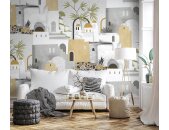 V166-1M Tapeten Essener Panorama 2 Farbe Sand Wandbild
