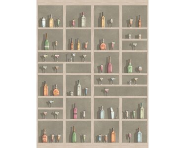 V181-1V Tapeten Essener Panorama 2 Farbe beige, bunt Wandbild
