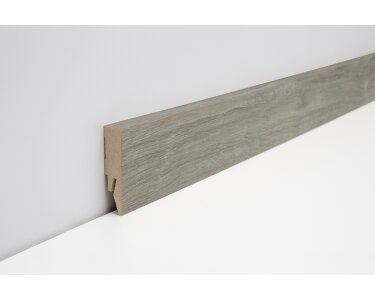 Joka Sockelleiste 14x58 mm 2,40 m Lang  FO 458 Profil  458 mit FinishFolie Oberfläche  L104  458