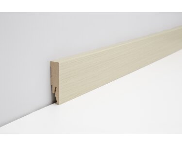 Joka Sockelleiste 14x58 mm 2,4 m lang  FO 458 Profil  458 mit FinishFolie Oberfläche  L117  458