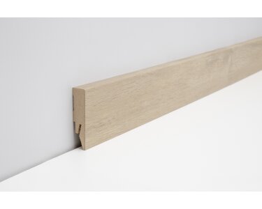 Joka Sockelleiste 14x58 mm 2,4 m lang  FO 458 Profil  458 mit FinishFolie Oberfläche  L123  458