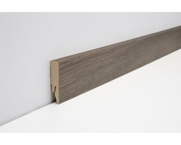 Joka Sockelleiste 14x58 mm 2,4 m lang  FO 458 Profil  458 mit FinishFolie Oberfläche  L157  458