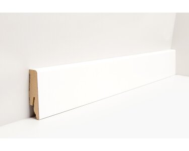 JOKA Sockelleiste 18x58 mm foliert (FO) Profil #6 60 mit Nut für Clip FO8860 Länge 2,40 m