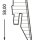 JOKA Sockelleiste 18x58 mm foliert (FO) Profil #6 60 mit Nut für Clip FO8860 Länge 2,40 m
