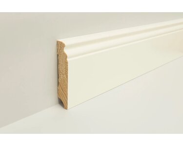 Joka Sockelleiste Kiefer weiß lackiert (9010)  WL10 18x96mm weiß PROF.#626NEU