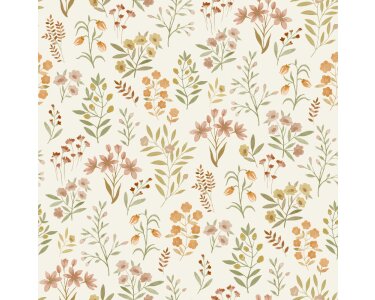 A80102 GranDeco Inia Rot – Muster Tapete Wohnzimmer, Vinyl Vliestapete, moderne Tapete