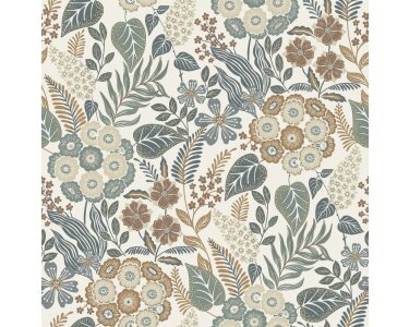 GrandecoLife Karuna Vinyltapete Weiß A76601 Alice – scheuerbeständig, 53 cm x 10,05 m