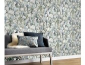 Erismann 10586-07 Pure Harmony Vliestapete Blumen Blau Modern