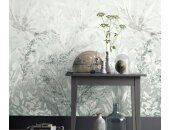 Erismann 22102-07-01 Pure Harmony Vliestapete Fototapete Blättermotiv Grau Natürlich