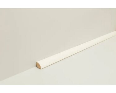 JOKA Sockelleiste Kiefer Weiß Lackiert RAL 9010 14x14x2400 mm Profil 103-640