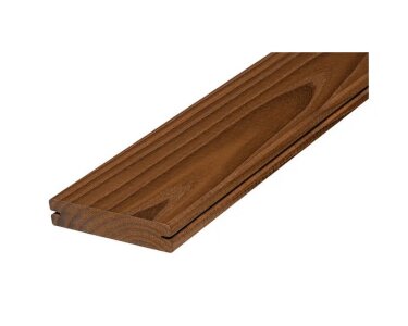 Jordan Thermo-Esche Terrassendiele 20 x 132 x 1500 mm – glatt gehobelt – seitlich genutet – Thermoholz